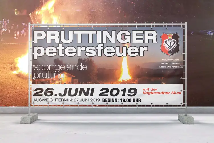 SV Prutting Bauzaunbanner